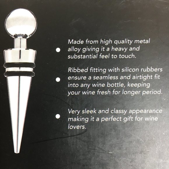 BAR GIANT Wine Aerator Pourer And Stoppe NWT - Picture 10 of 12